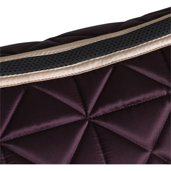 2026 WeatherBeeta Satin Luxe Air-Tec Dressage Saddle Pad 1030348015 - Chocolate